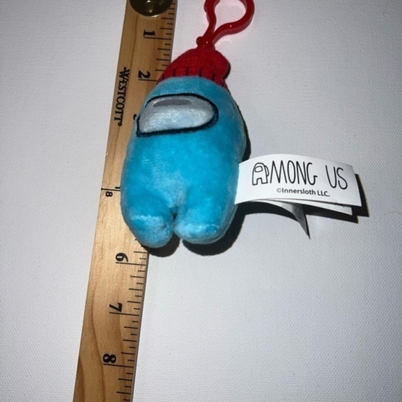 Toikido Among‎ Us 4" Stuffed Plush Hanger Bag Clip Keychain Blue (G) - Picture 1 of 5